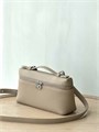 LORO PIANA сумка маленькая того бежевая серебро СК-01637