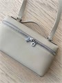 LORO PIANA сумка маленькая того бежевая серебро СК-01637