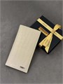 ZILLI купюрница из белой кожи крокодила логотип серебро снаружи КП-0457