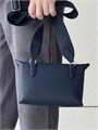 HERMES мессенджер Videpoches кожа того синий с перфорированным лого МС-0780