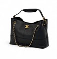 CHANEL сумка Shopping гладкая кожа черная золото СК-00257