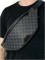 LV поясная сумка серая шашка СЛ-0747