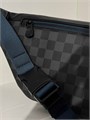 LV поясная сумка серая шашка СЛ-0747
