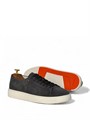 SANTONI кеды из серой замши на белой подошве ОС-0558