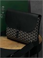 Goyard мессенджер Coursier Messenger с клапаном канва монограмма черный МС-1652