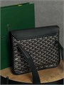 Goyard мессенджер Coursier Messenger с клапаном канва монограмма черный МС-1652