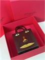 Schiaparelli сумка глаза под змею бордовая СК-01294