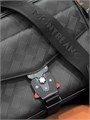 MONTBLANC мессенджер тисненая кожа с фирменным узором и переднем карманом на клипсе и основным на молнии МС-2586