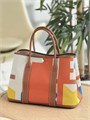 HERMES сумка Garden текстиль разноцветная серебро СК-00514