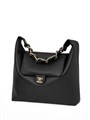 CHANEL сумка с клапаном черная золото СК-01033