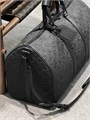 LV дорожная сумка Keepall 50 см монограмм shadow кожа черного цвета ДС-0625