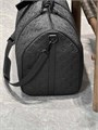 LV дорожная сумка Keepall 50 см монограмм shadow кожа черного цвета ДС-0625