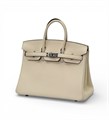 HERMES сумка Birkin 25 см кожа Того персиковая серебро СК-00803