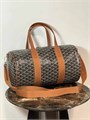 GOYARD дорожная сумка 40 см канва с кожаными ручками коричневая ДС-01374