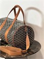 GOYARD дорожная сумка 40 см канва с кожаными ручками коричневая ДС-01374