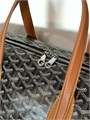 GOYARD дорожная сумка 40 см канва с кожаными ручками коричневая ДС-01374