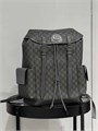 GUCCI рюкзак канва серая монограмма с клапаном и боковыми карманами РК-1088