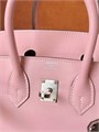 HERMES сумка Birkin 25 см гладкая кожа розовая серебро СК-01352