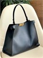 FENDI сумка Peekaboo гладкая кожа коричневая золото большая СК-01749