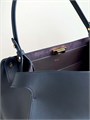 FENDI сумка Peekaboo гладкая кожа коричневая золото большая СК-01749