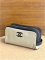 CHANEL косметичка текстиль бежевая большая НС-01709