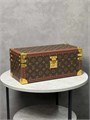 LV шкатулка под часы прямоугольная коричневая монограмма бежевая внутри КТ-1472