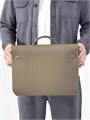 HERMES Портфель эпсом коричневый мягкий с клапаном с замком на двух лямках ПР-2592