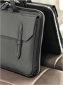 MONTBLANC портфель на молнии кожа сафьяно с клапаном черный ПР-01304