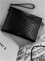 DIOR борсетка черная крок БР-00611
