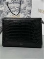DIOR борсетка черная крок БР-00611
