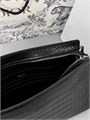 DIOR борсетка черная крок БР-00611
