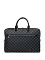 LV портфель PORTE-DOCUMENTS BUSINESS MM  отделение на молнии серая шашка ПР-0960