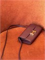 HERMES клатч кожа Эпсом бордовый золото СК-00869