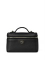 CHANEL сумка Vanity с ручкой кожа Того черная золото СК-01726