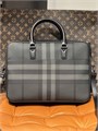 BURBERRY портфель канва маленький толстый 2 полосы темно-серый ПР-0425
