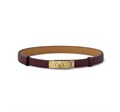 HERMES ремень Келли эпсом бордовый золото РМ-00543