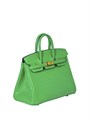 HERMES сумка Birkin 25 см зеленая кожа крок золото СК-00499