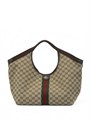 GUCCI сумка шоппер текстиль монограмма коричневая СК-00426