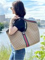 GUCCI сумка шоппер текстиль монограмма коричневая СК-00426