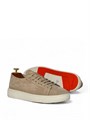 SANTONI кеды из бежевой замши на белой подошве ОС-0557