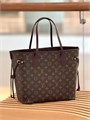 LV сумка тоут Neverfull коричневая канва монограмма фиолетовая кожа того маленькая СК-01322