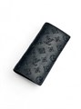 LV купюрница BRAZZA SLENDER гладкая черная кожа с узором монограммы КП-1870