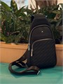 MONTBLANC слинг тисненная черная кожа в сочетании с того черный СЛ-1573