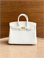 HERMES сумка Birkin 25 см кожа того белая золото СК-01757