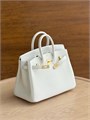 HERMES сумка Birkin 25 см кожа того белая золото СК-01757
