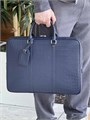 LV портфель большой классический без плечевого ремня из кожи крокодила синий ПР-1374