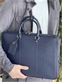 LV портфель большой классический без плечевого ремня из кожи крокодила синий ПР-1374