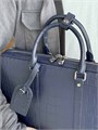 LV портфель большой классический без плечевого ремня из кожи крокодила синий ПР-1374
