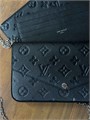LV клатч Pochette Felicie 3 в 1 кожа Того синее серебро НС-01114