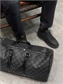 LV дорожная сумка Keepall 50 см серая монограмма ДС-0971